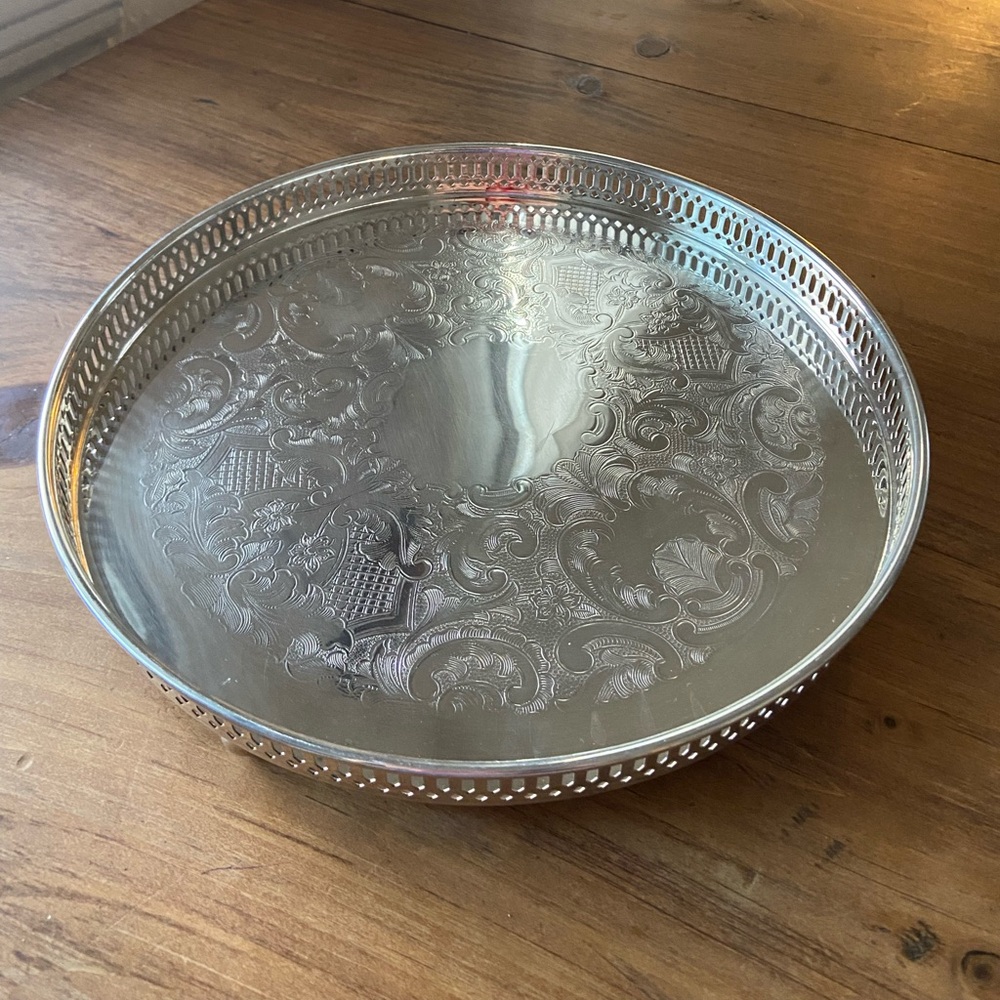 Marlboro vintage silver plated serving tray